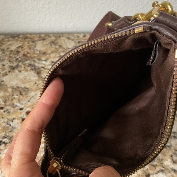 Coach Patchwork Crossbody Bag in Gold and Brown - Picture 5 of 5